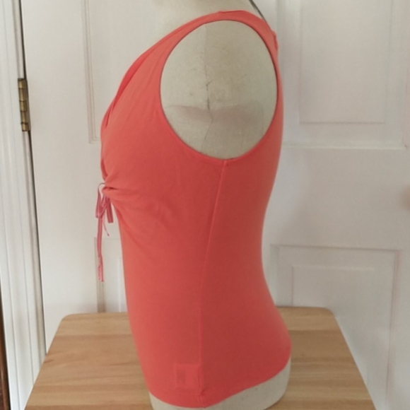 Rebecca Beeson Deep V Tank Top Orange Extra Small - Picture 3 of 7